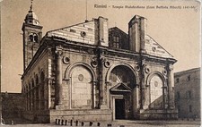 Cartolina rimini tempio usato  Treviso Bresciano