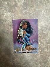 Cartão de quadrinhos Psylocke X-Men Marvel Fleer ultra vintage 1996 inserção base folha de ouro #48 comprar usado  Enviando para Brazil