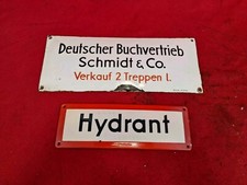 Hinweisschilder reklame hydran gebraucht kaufen  Bochum