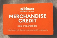 Petsmart merchandise credit for sale  Bowie