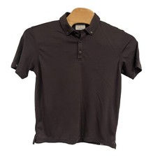 Camisa polo masculina Linksoul M marrom escuro luxo algodão manga curta golfe casual, usado comprar usado  Enviando para Brazil