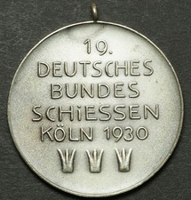 OCHRONA: Srebrny Medal 1930, Poellath. DOM - NIEMIECKIE STRZELANIE FEDERALNE KOLONIA. na sprzedaż  Wysyłka do Poland