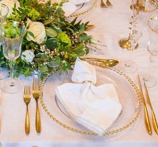 Gold glass charger for sale  WOODFORD GREEN