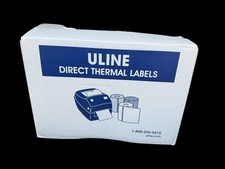 NOVA Caixa de 12 Rolos ULINE S-6802 4x6 Etiquetas Térmicas DIRETAS, Branco comprar usado  Enviando para Brazil