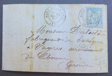 Lettre 1877 dutasta d'occasion  Plélan-le-Petit
