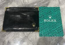 Rolex black leather for sale  BANSTEAD