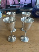 Epns goblets 4 for sale  SOUTHEND-ON-SEA