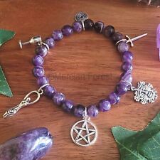 Amethyst pagan beaded for sale  SWINDON