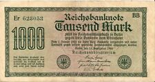 Banknote 1000 reichsmark gebraucht kaufen  Berlin