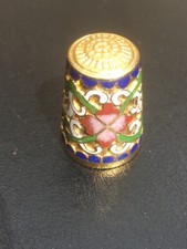 Vintage thimble floral for sale  MAIDSTONE