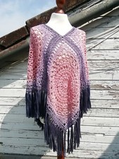 Poncho häkelponcho hippie gebraucht kaufen  Ruhmannsfelden