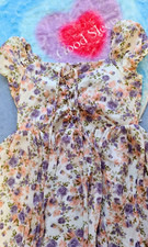 Blümchen kleid rüschen gebraucht kaufen  Magstadt