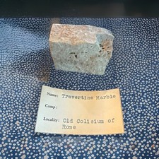 Amostra de mármore travertino encontrada quase antiga coliseu em Roma na década de 1950’ comprar usado  Enviando para Brazil