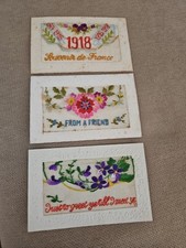 Vintage embroidered postcards for sale  CRANLEIGH