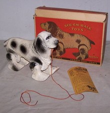 See-Em-Walk Toy Dog Antique Pull Toy feito por Noma na caixa original comprar usado  Enviando para Brazil