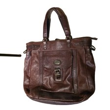 Bolsa tote Fossil grande couro marrom utilitária viagem tiracolo MBG8265, usado comprar usado  Enviando para Brazil