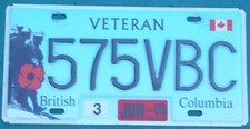 Placa de licença veterana 2006 British Columbia placa de óleo gás, usado comprar usado  Enviando para Brazil