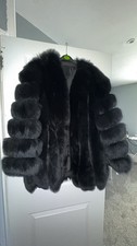 Black real fox for sale  LIVERPOOL