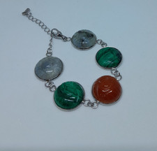 Bracelet acier inoxydable d'occasion  Longpont-sur-Orge