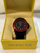INVICTA Watch Pro Diver 21849 moldura vermelha Tritnite brilho precisa de bateria comprar usado  Enviando para Brazil
