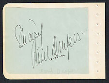 Paul draper signed for sale  Gurnee