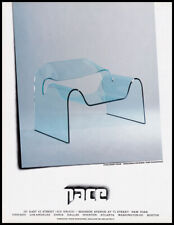 Fiam Ghost Chair 1988 print ad for Pace Gallery - modern, plastic, acrylic comprar usado  Enviando para Brazil