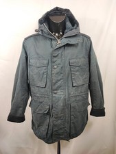 Parka barbour blu usato  Roma