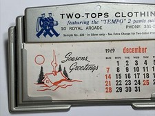 Tin metal calendar for sale  Dayton
