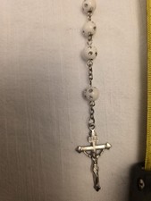 Rosary beads white for sale  LONDON