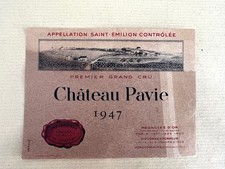 Etiquette Chateau PAVIE 1947 St Emilion Wine Label Weinetikett comprar usado  Enviando para Brazil