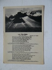 Cartolina paloma canzone usato  Spedire a Italy