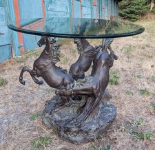 Vintage glass topped for sale  Oak Harbor
