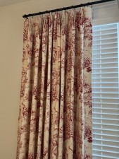 Cortinas blackout plissadas vermelhas personalizadas Toile de Jouy 2 painéis 84Lx102W com pinos, usado comprar usado Cortinas blackout plissadas vermelhas personalizadas Toile de Jouy 2 painéis 84Lx102W com pinos, usado comprar usado  Enviando para Brazil