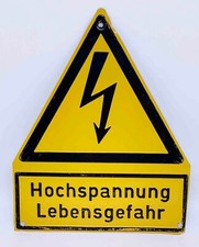 Schild hochspannung lebensgefa gebraucht kaufen  Velbert
