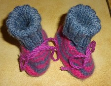 Babyschühchen filz handgestri gebraucht kaufen  Essenbach