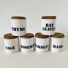 Vintage herb jars for sale  GLOUCESTER