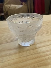Lalique frosted leaf for sale  TAUNTON