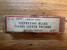 Metal letterpress print for sale  Rochester