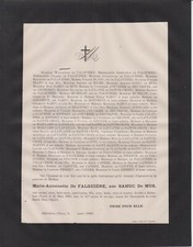 1889 faire part d'occasion  Toulouse-