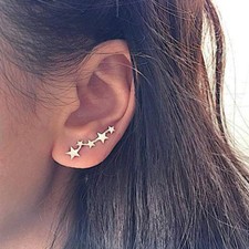 Brincos femininos fofos estrela braçadeira osso orelha unha orelha moda joia presente, usado comprar usado  Enviando para Brazil