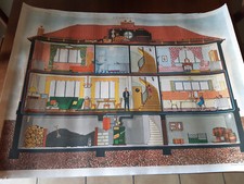 Ancienne affiche scolaire d'occasion  Dangu
