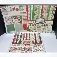 Lote de 3 kits de papel para scrapbook Echo Park Simple Stories Natal feriado 12x12 comprar usado  Enviando para Brazil