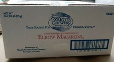 Macarrão cotovelo enriquecido Dakota Growers Pasta Co. 20 lb comprar usado  Enviando para Brazil