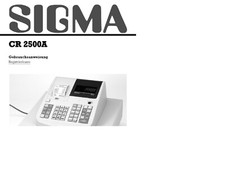 Gebrauchsanweisung sigma regis gebraucht kaufen  Weilerswist
