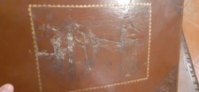 Antica scatola cuoio usato  Alessandria