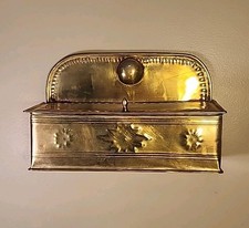 Raro Antigo Suporte de Parede Inglês de Latão 8" de Comprimento Clássico! comprar usado  Enviando para Brazil