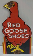 Placa de metal esmalte porcelana RED GOOSE SHOES TAMANHO 8" x 4,5" comprar usado  Enviando para Brazil