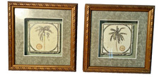 David Nichols Prime Design Palm Tree Tile Art Shadow Box - Conjunto de 2 Decoração de Praia comprar usado  Enviando para Brazil