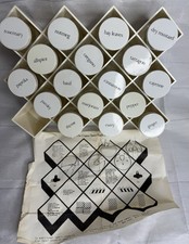 Usado, Suporte de especiarias vintage MCM Copco Lubge-Randel branco favo de mel com frascos comprar usado  Enviando para Brazil
