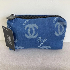 NOVA Autêntica Bolsa CHANEL Denim Azul Mini Bolsa Moeda Logotipo Impressão com Caixa comprar usado  Enviando para Brazil